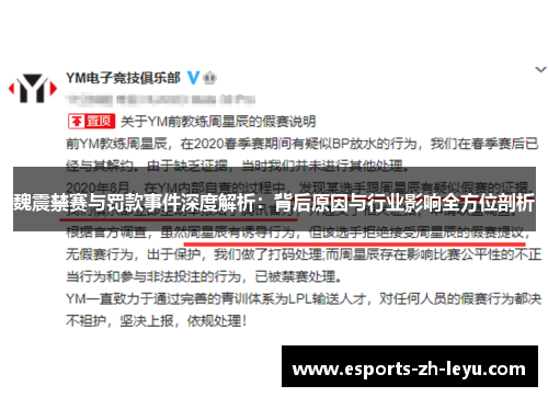 魏震禁赛与罚款事件深度解析:背后原因与行业影响全方位剖析 魏震禁赛与罚款事件深度解析:背后原因与行业影响全方位剖析