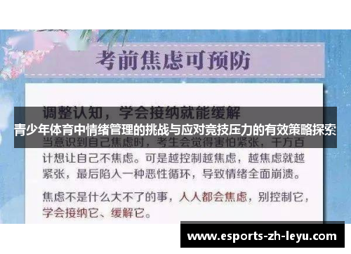 青少年体育中情绪管理的挑战与应对竞技压力的有效策略探索 青少年体育中情绪管理的挑战与应对竞技压力的有效策略探索